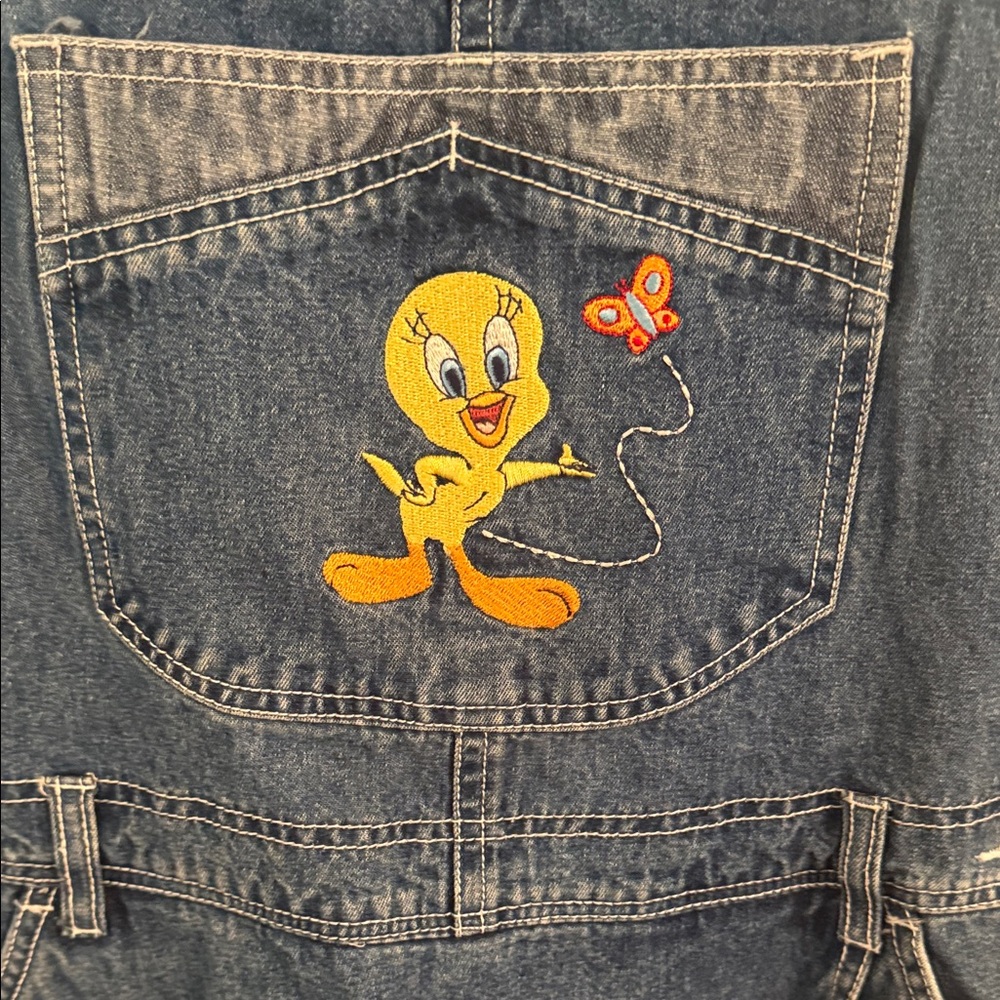 Warner Bros. Denim Shorts with Tweety Embroidery